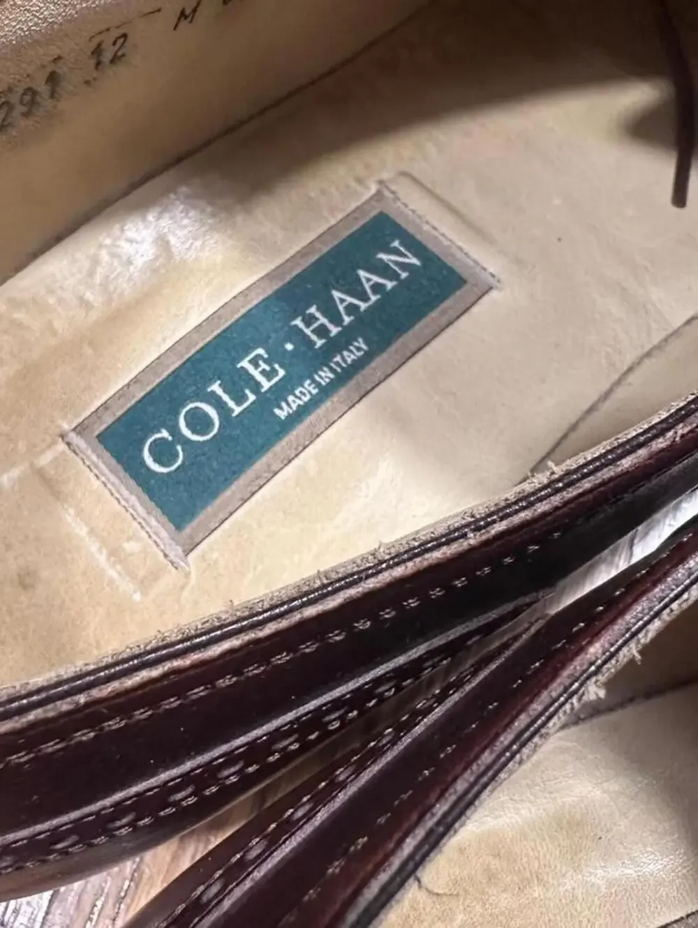 Cole Haan Men's Oxford Sz 12 | Made in Italy | Brown Leather